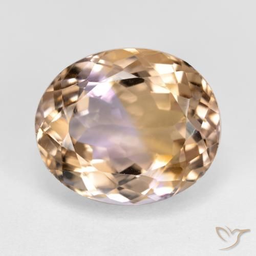 Amétrine Bicolore naturelle Coupe ovale, 8.76 ct, VVS