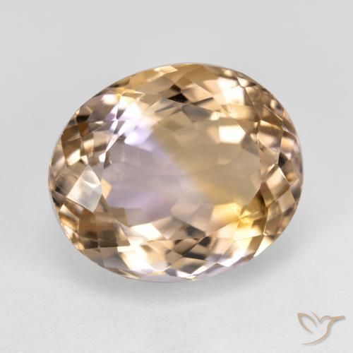 Amétrine Bicolore naturelle Coupe ovale, 8.76 ct, VVS