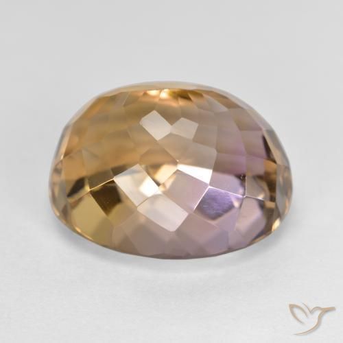 Amétrine Bicolore naturelle Coupe ovale, 8.76 ct, VVS