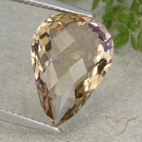 Amétrine Bicolore naturelle En forme de poire, 7.02 ct, VVS