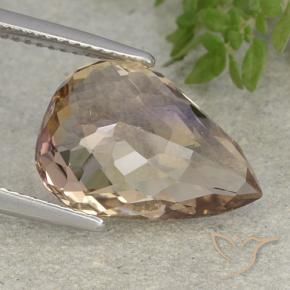 Amétrine Bicolore naturelle En forme de poire, 7.02 ct, VVS