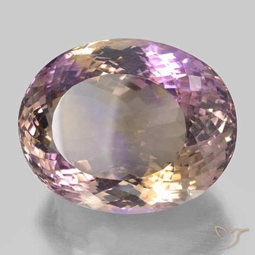 Amétrine Bicolore naturelle ovale, 52.90 ct, VVS