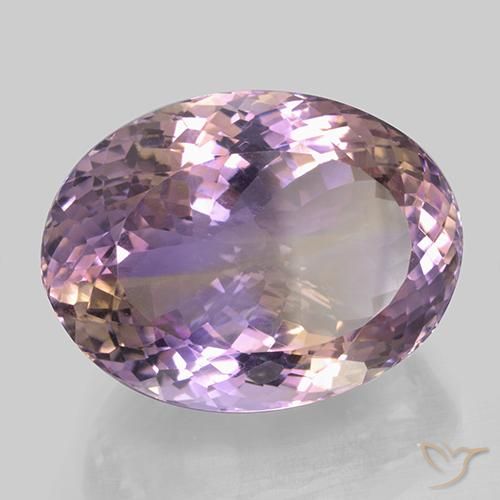 Amétrine Bicolore naturelle ovale, 46.77 ct, VVS