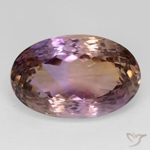 33.42ct Naturel Bicolore Amétrine, ovale, VVS