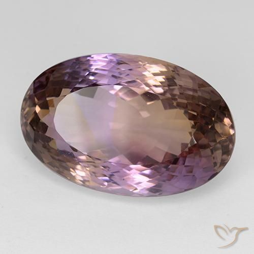 Amétrine Bicolore naturelle ovale, 33.42 ct, VVS