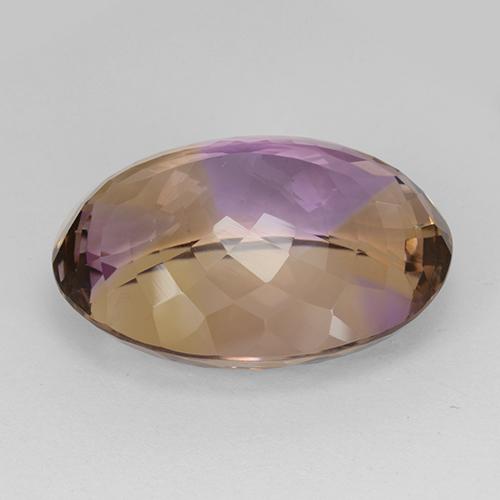 Amétrine bicolore naturelle coupe ovale, 29,93 ct, IF