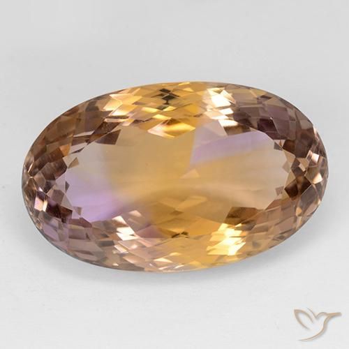 30.84ct Naturel Bicolore Amétrine, ovale, VVS