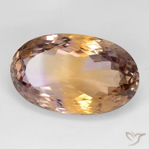 Amétrine Bicolore naturelle ovale, 30.84 ct, VVS