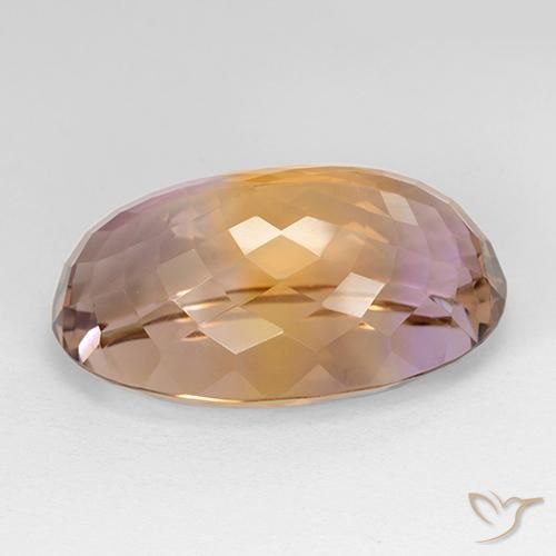 Amétrine Bicolore naturelle ovale, 30.84 ct, VVS