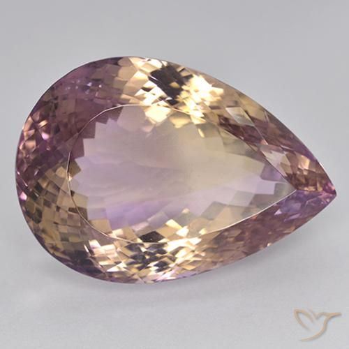 Amétrine Bicolore naturelle En forme de poire, 87.33 ct, VVS