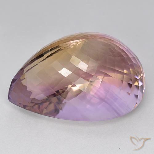 Amétrine Bicolore naturelle En forme de poire, 87.33 ct, VVS