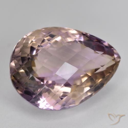 Amétrine Bicolore naturelle En forme de poire, 19.05 ct, VS