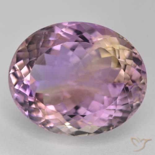 19.64ct Naturel Bicolore Amétrine, ovale, VS