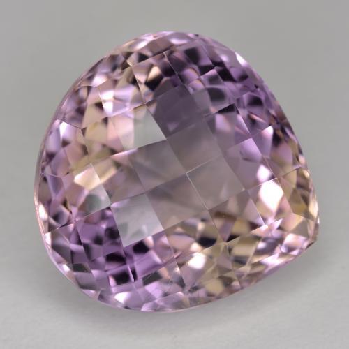 Amétrine bicolore naturelle en forme de poire, 19,34 ct, VS
