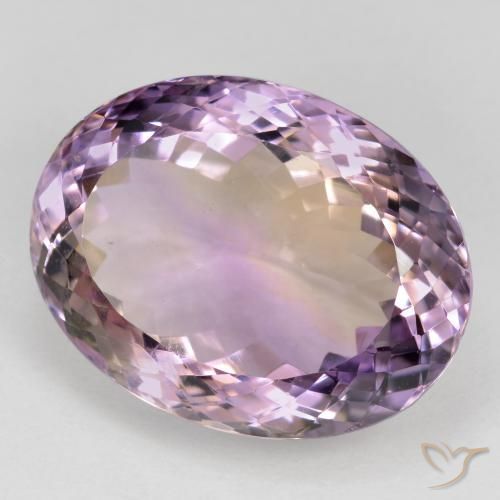 Amétrine Bicolore naturelle ovale, 28.90 ct, VVS-VS