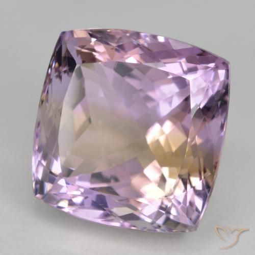 Amétrine Bicolore naturelle Coussin, 31.12 ct, VVS