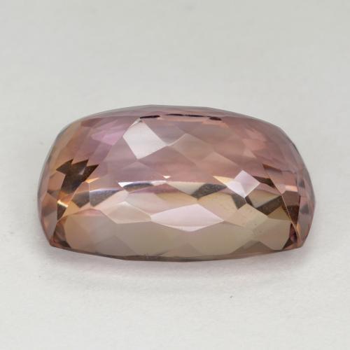 Amétrine bicolore naturelle coupe coussin, 12,72 ct, VVS