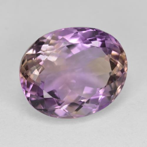 Amétrine Bicolore naturelle Coupe ovale, 8.10 ct, VVS