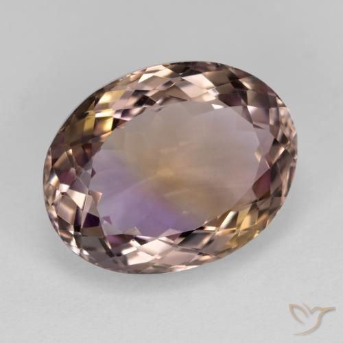 Amétrine Bicolore naturelle ovale, 10.39 ct, VVS