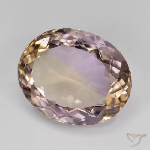 Amétrine Bicolore naturelle ovale, 12.67 ct, VVS