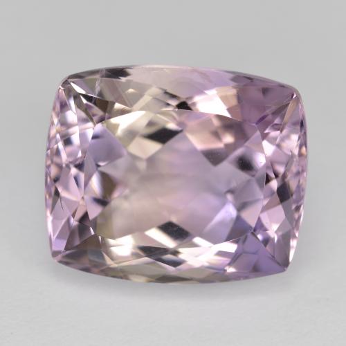 Amétrine bicolore naturelle coupe coussin, 12,91 ct, VVS