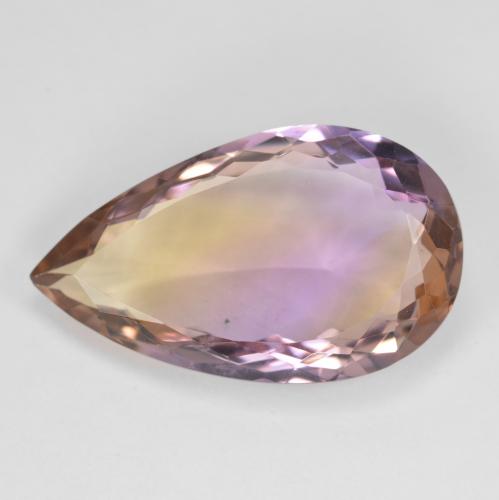 Amétrine Bicolore naturelle En forme de poire, 11.88 ct, VS