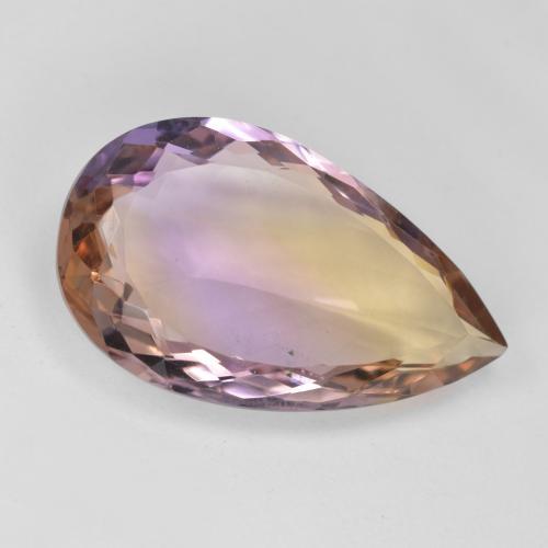 Amétrine Bicolore naturelle En forme de poire, 11.88 ct, VS