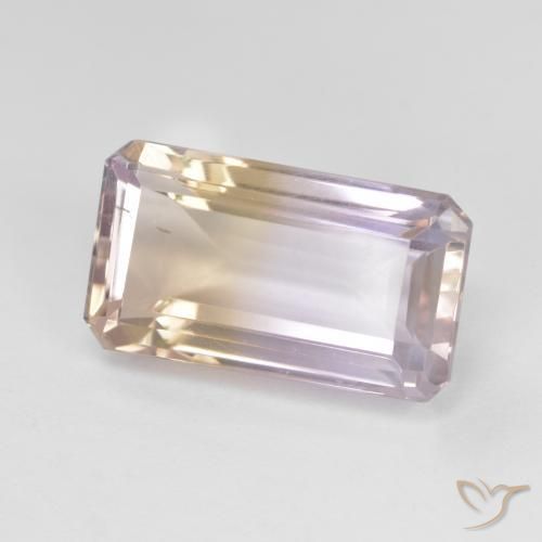 Amétrine Bicolore naturelle Octogone / coupe Émeraude, 7.02 ct, VS