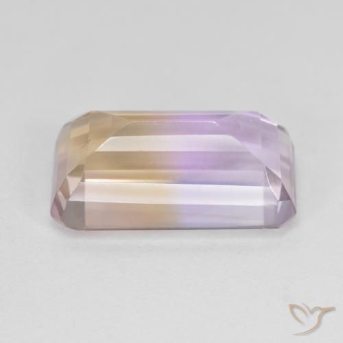 Amétrine Bicolore naturelle Octogone / coupe Émeraude, 7.02 ct, VS