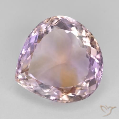 13.86ct Naturel Bicolore Amétrine, En forme de poire, VS