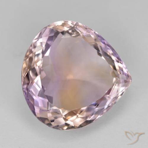 Amétrine Bicolore naturelle En forme de poire, 13.86 ct, VS
