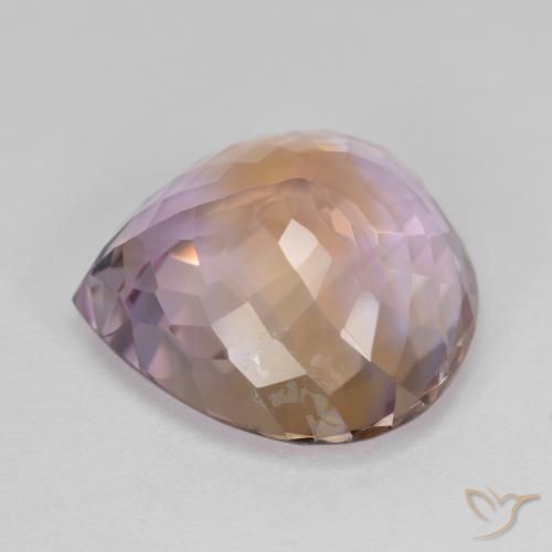 Amétrine Bicolore naturelle En forme de poire, 13.86 ct, VS