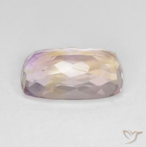 Amétrine Bicolore naturelle Coupe coussin, 5.37 ct, VVS