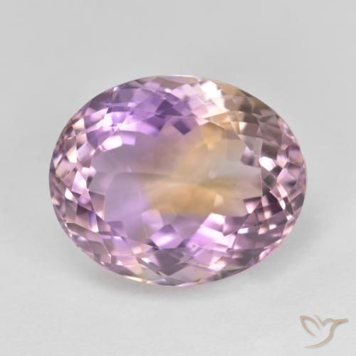 11.44ct Naturel Bicolore Amétrine, ovale, VVS