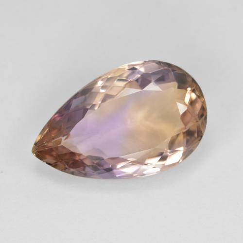 Amétrine Bicolore naturelle En forme de poire, 5.75 ct, VS
