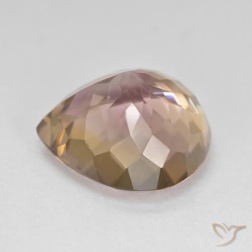 Amétrine Bicolore naturelle En forme de poire, 10.23 ct, VVS-VS