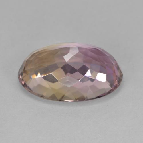 Amétrine bicolore naturelle coupe ovale, 8,92 ct, VVS