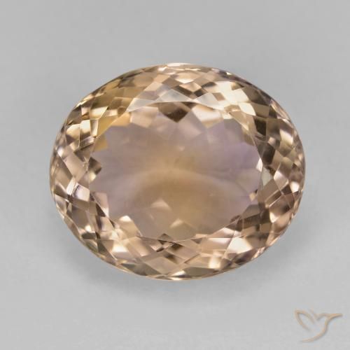 12.04ct Naturel Bicolore Amétrine, ovale, VVS