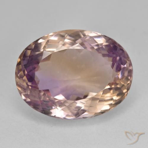 19.73ct Naturel Bicolore Amétrine, ovale, VVS