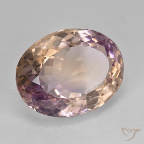 Amétrine Bicolore naturelle ovale, 19.73 ct, VVS