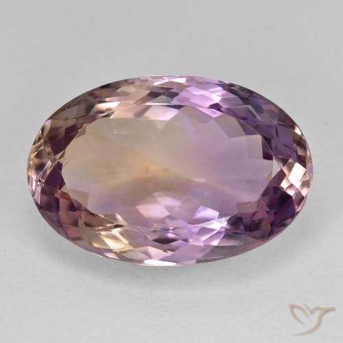 18.09ct Naturel Bicolore Amétrine, ovale, VVS