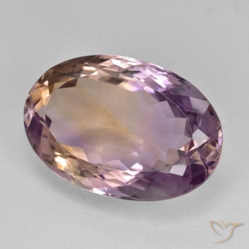 Amétrine Bicolore naturelle ovale, 18.09 ct, VVS