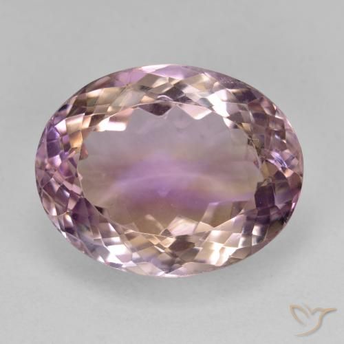 Amétrine Bicolore naturelle ovale, 17.65 ct, VVS