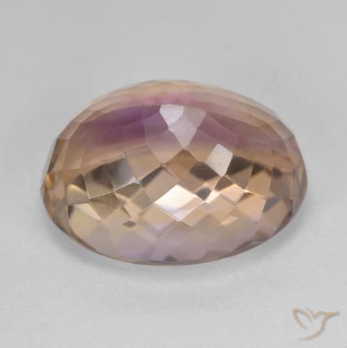 Amétrine Bicolore naturelle ovale, 17.65 ct, VVS