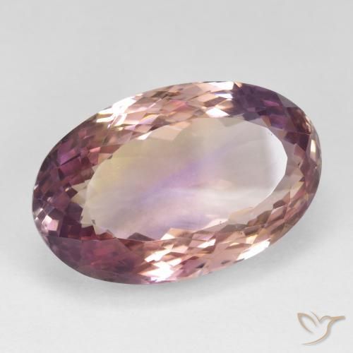 Amétrine Bicolore naturelle ovale, 23.80 ct, VS