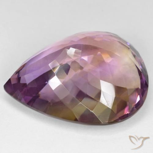 Amétrine Bicolore naturelle En forme de poire, 32.02 ct, VS