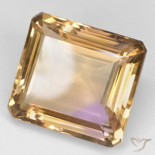 Amétrine Bicolore naturelle Octogone / coupe Émeraude, 27.34 ct, VS