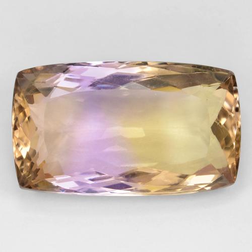 Amétrine Bicolore naturelle Coupe coussin, 27.06 ct, VS