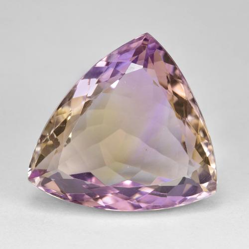 Amétrine bicolore naturelle trillion, 21,24 ct, VS