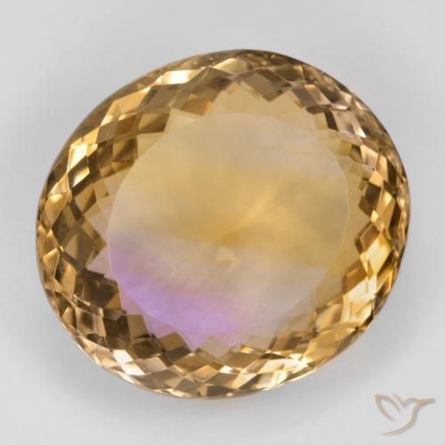 Amétrine Bicolore naturelle ovale, 29.00 ct, VVS